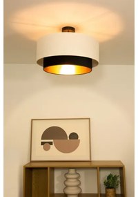 Plafonieră NATIA 1xE27/60W/230V alb/negru