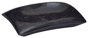 Chiuveta, negru, 50x35x10 cm, marmura