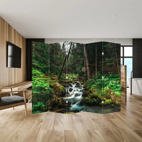 Paravan - Pârău în pădure (210x170 cm)