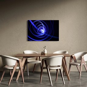 Tablou cu spirale albastre (90x60 cm)