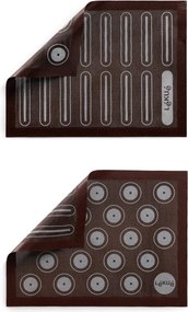 Plansa pentru copt Lekue 1010197, 40x30 cm, Silicon, Microperforatii, +4/220 °C, Negru