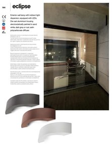 Redo 9903 - Aplică perete exterior LED ECLIPSE 3xLED/3W/230V IP54