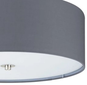Eglo 55277 - Plafonieră PASTERI, 3 x E27, 25 W, 230 V, Ø 47,5 cm, gri