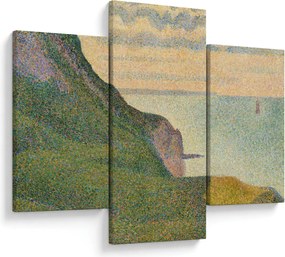 Tablou - Georges Seurat, Seascape at Port-en-Bessin, Normandy, reproducere (90x60 cm)