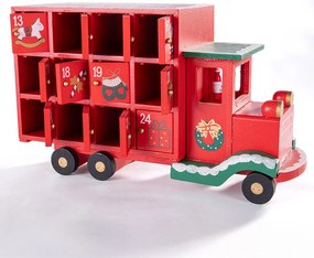 Calendar de advent din lemn CAMION