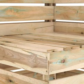 Set mobilier de gradina, 5 piese, lemn de pin verde tratat Verde, 5