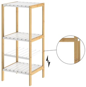 Deuba Raft bambus 80x33x34cm - alb