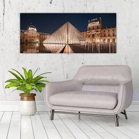 Tablou - Louvre noaptea (120x50 cm), în 40 de alte dimensiuni noi