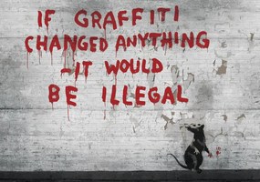 Fototapet - Inscripție Graffiti (254x184 cm)