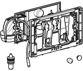Modul Geberit DuoFresh actionare automata pentru rezervor incastrat Sigma 12 cm, crom lucios Crom lucios