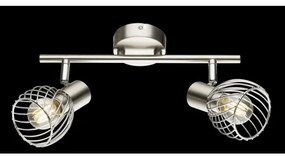 Spot TEXAS 2xE14/40W/230V crom mat Globo 54809-2