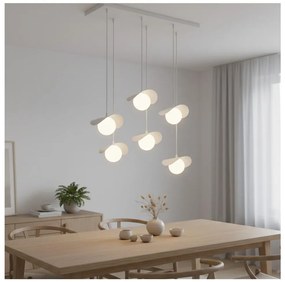 Lustră pe cablu RITUAL 6xG9/8W/230V albă