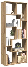 vidaXL Bibliotecă/separator cameră stejar artizanal 67x25x161,5cm lemn