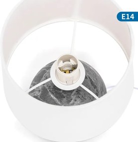 Lampă de masă Aigostar 1xE14/40W/230V gri