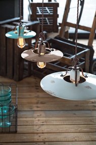 Pendul design retro realizat manual din ceramica COUNTRY, 25cm