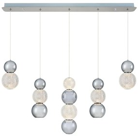 Lustră LED pe cablu CREMONA LED/27W/230V 3000K crom mat