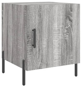 vidaXL Noptieră, gri sonoma, 40x40x50 cm, lemn compozit