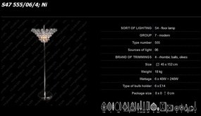 Lampadar, lampa de podea LUX cristal Bohemia