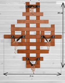 Raft flori Barca Homs 82 X 72 X 8 cm, maro