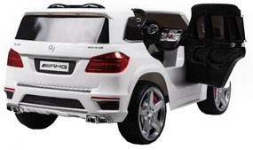 Masinuta Electrica XXL cu acumulator pentru copii NOVOKIDS™ Mercedes GL63 AMG , Roti din Cauciuc EVA, Melodii si USB , 3-8 ani , usi cu deschidere ,