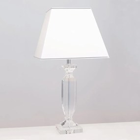 Veioza design decorativ cu cristal K9 POKAL alb/crom