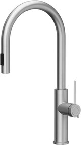 Baterie bucatarie cu dus extractibil Quadron Unique Q-Line Slim Jennifer finisaj inox