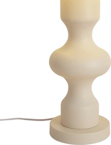 Lampă de masă retro bej cu abajur din material textil - Captain