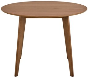 MAZZONI EXPORT ROXY Nucă Naturală - MASĂ ROTUNDĂ DE LEMN PENTRU BUCĂTĂRIE/SUFRAGERIE RETRO