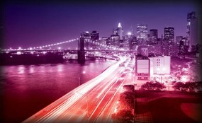 Fototapet - New York Brooklyn Bridge City (254x184 cm)