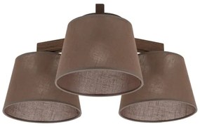 Brilagi - Lustră aplicată LATTE 3xE27/15W/230V pin/maro