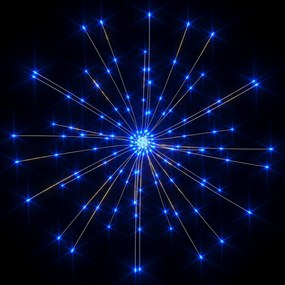 Lampi cu artificii de Craciun 10 buc. 1400 LED albastru 20 cm 10, Albastru