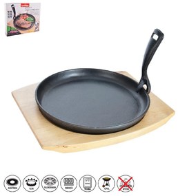 Tigaie tip grill cu mâner reglabil din fontă ø 22 cm LITINA – Orion