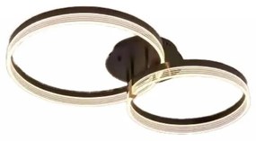 Lustra LED Cu Telecomanda, Elit's Esn F2330-2, Maro, 84w, 65 cm