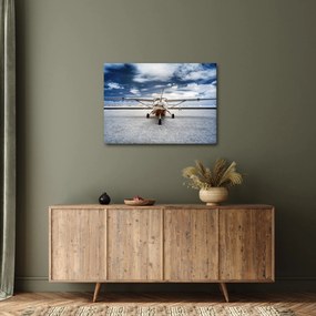 Tablou cu aeroplan cu motor (70x50 cm)