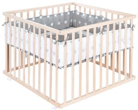 Țarc pentru copii în culoare naturală 100x100 cm – Roba