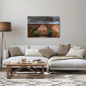 Tablou cu lac în stânci (90x60 cm)