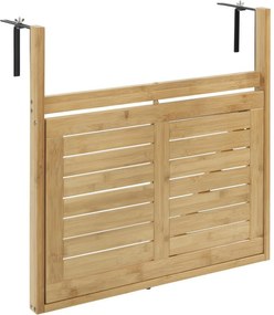 Wenko Măsuță suspendată pentru balcon din bambusWaikiki, 64 × 44 × 65 cm