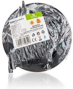 Happy Green Lampă LED încastrabilă solarăargintie, 12 cm