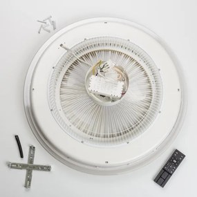 Plafonieră LED dimabilă cu ventilator Brilagi RONDA LED/48W/230V negru + telecomandă