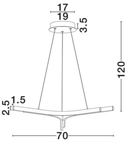 Lustra suspendata LED NUE