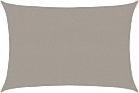 vidaXL Pânză parasolar gri deschis dreptunghiular 2,5x4m HDPE 160 g/m²