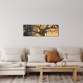 Tablou – Arbore suprarealist (cu ceas) (90x30 cm)