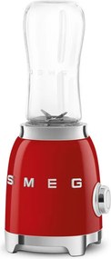 Blender Smeg PBF01RDEU, 300 W, 2 x 600 ml, 20 000–24 000 rpm, Baza antiderapanta,Fara BPA, Otel inoxidabil, Rosu