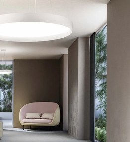 Lustra suspendata LED AVA 80cm, alb sau negru