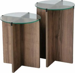 Set de măsuțe auxiliare Lily Walnut, 2 buc.