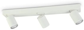 Plafoniera cu 3 spoturi directionabile RUDY PL3 BIANCO 229065 IDL
