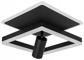 Plafonieră LED/38W/230V + 1xGU10/30W neagră
