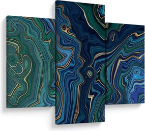 Tablou - Marmură verde- albastru (90x60 cm)