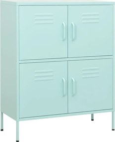 vidaXL Dulap de depozitare, verde mentă, 80x35x101,5 cm, oțel