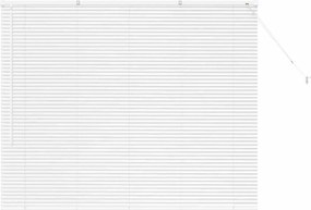 vidaXL Jaluzele venetiene Manual Alb 130 x 155 cm Aluminiu